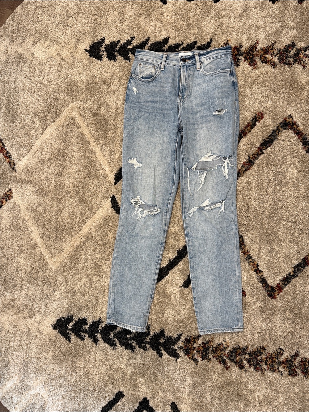 PISTOLA Light Blue Distressed Women's Jeans